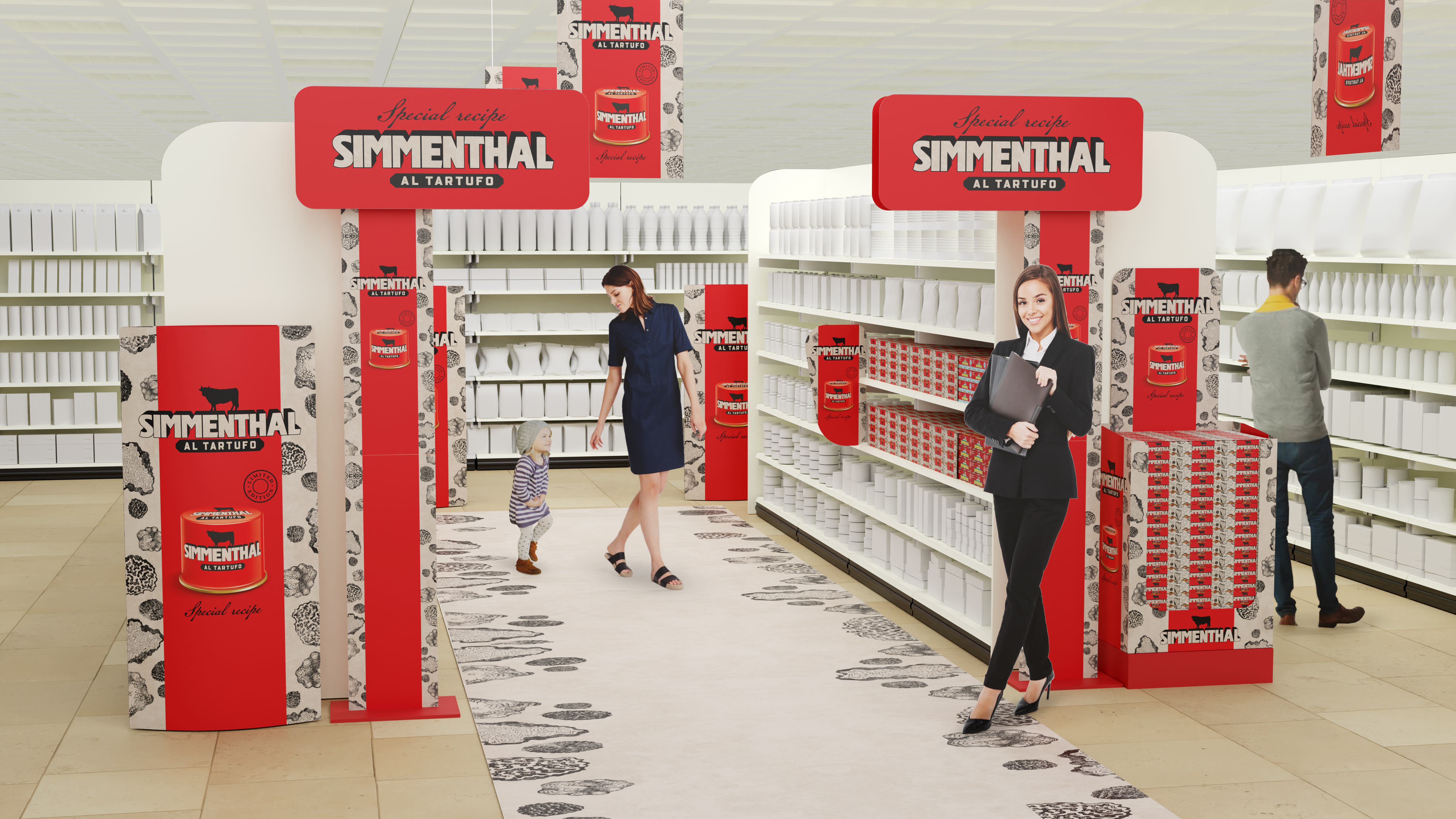Simmenthal: 3D point of sale materials